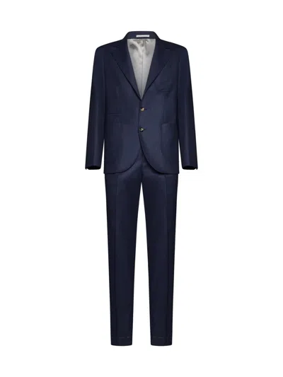 Brunello Cucinelli Suit In Blue