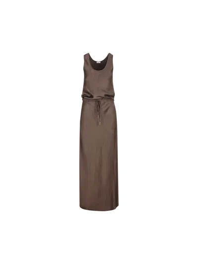 Brunello Cucinelli Dresses In Brown