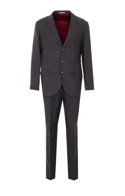 Brunello Cucinelli Dresses In Gray