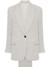 Brunello Cucinelli Single-breasted Suit In Grey