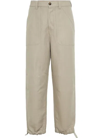 BRUNELLO CUCINELLI DRILL TROUSERS
