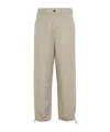 Brunello Cucinelli Linen Pants In Nude
