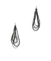 Brunello Cucinelli Beaded Earrings In Black