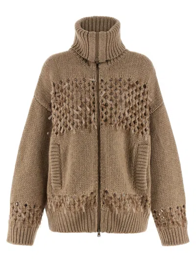 BRUNELLO CUCINELLI DROP SEQUIN CARDIGAN