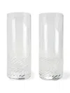 Brunello Cucinelli Dry Spirit Glasses (set Of Two) In Transparent