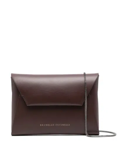 Brunello Cucinelli Duo Clutch In Pelle
