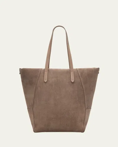 Brunello Cucinelli Duo East-west Suede Tote Bag