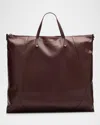 Brunello Cucinelli Duo Large Leather Shopper Tote Bag