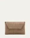 Brunello Cucinelli Duo Mini Croc-embossed Suede Pouchette Clutch Bag