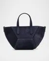 Brunello Cucinelli Duo Mini Suede Shopper Tote Bag