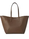 Brunello Cucinelli Calfskin Bc Duo Bag In Braun