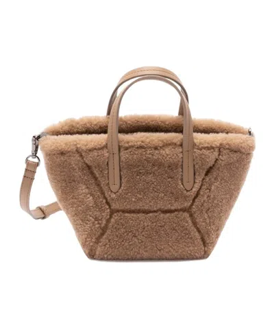Brunello Cucinelli Duo Shoulder Bag In Brown