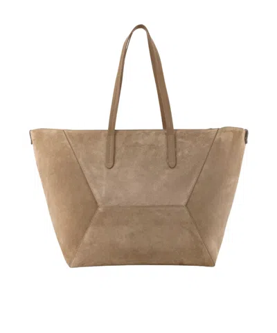 Brunello Cucinelli Duo Shoulder Bag In Brown