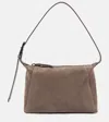 Brunello Cucinelli Duo Small Suede Shoulder Bag In Brown