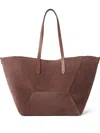 Brunello Cucinelli Duo Medium Suede Shopper Tote Bag