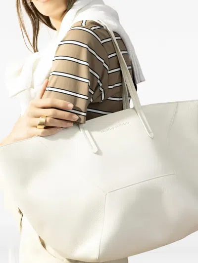 Brunello Cucinelli Duo Tote Bag In White