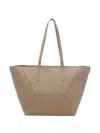 Brunello Cucinelli Shoulder Bag Structured Shape Double Handles In Neutral