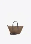 Brunello Cucinelli Duomini Suede Tote Bag In Brown