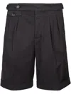 Brunello Cucinelli Garment-dyed Gabardine Bermuda Shorts In Black