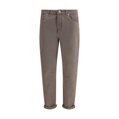 BRUNELLO CUCINELLI DYED DENIM PANTS