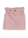 Brunello Cucinelli Dyed Denim Skirt In Pink