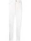 Brunello Cucinelli Men Dyed Denim Trousers Jeans In White