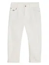 Brunello Cucinelli Dyed Denim Trousers In White
