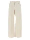 Brunello Cucinelli Denim Pants In Beige