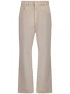 Brunello Cucinelli Denim Pants In Neutrals