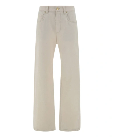 Brunello Cucinelli Dyed Jeans In White