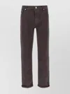 Brunello Cucinelli Dyed Jeans With Back Pocket And Belt Loops In Gray