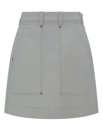 Brunello Cucinelli Dyed Mini Skirt In White
