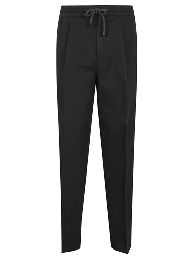 Brunello Cucinelli Dyed Pants In Black