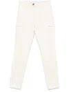 Brunello Cucinelli Light Beige Cargo Pants With Pockets In Beige