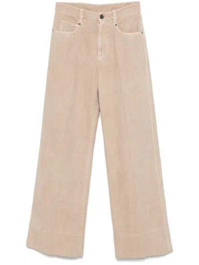 Brunello Cucinelli Dyed Pants In Brown