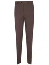 Brunello Cucinelli Button-fastening Trousers In Brown
