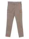Brunello Cucinelli Cargo-pocket Cotton Trousers In Brown