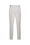 Brunello Cucinelli Pleated Pant In Neve