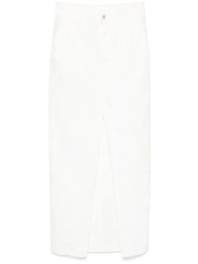 Brunello Cucinelli Dyed Skirt In Beige