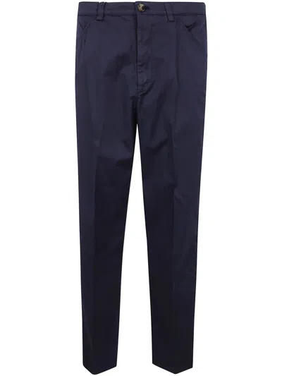Brunello Cucinelli Dyed Trousers Clothing In Blue