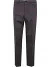 Brunello Cucinelli Dyed Fabric Trousers With Pockets In Brown