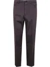 Brunello Cucinelli Dyed Fabric Trousers With Pockets In Coffee