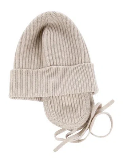 Pre-owned Brunello Cucinelli Earflap Beanie In Neutral