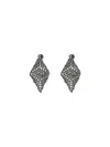 Brunello Cucinelli Faceted Silver Earrings In Silver