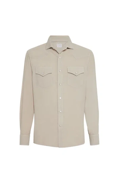 BRUNELLO CUCINELLI BRUNELLO CUCINELLI EASY FIT SHIRT