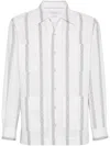 Brunello Cucinelli Cotton Easy Shirt In White