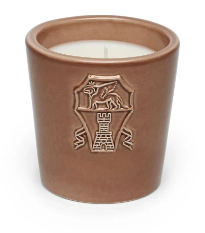 Brunello Cucinelli Ebano Crest Candle (8.5cm) In Brown