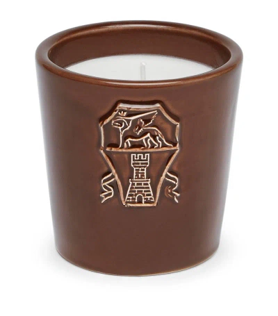 Brunello Cucinelli Ebano Crest Candle (8.5cm) In Brown