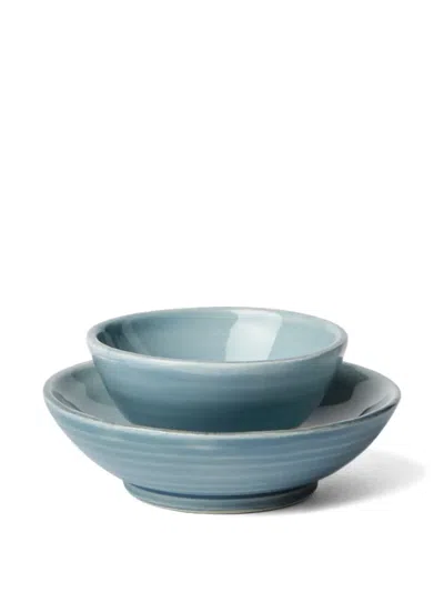 Brunello Cucinelli Eco-ceramic Bowls (set Of Two) In Blue