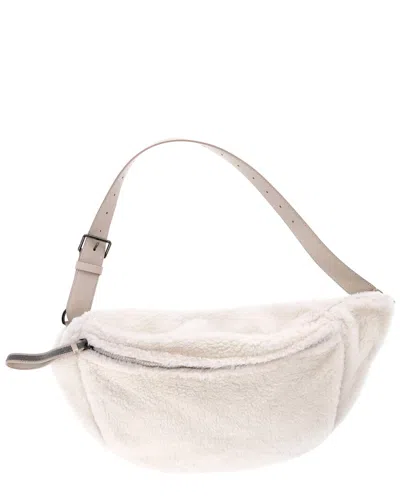Brunello Cucinelli Ecru Sheep Skin Frosty Shearling Belt Bag (authentic Pre-  Loved)